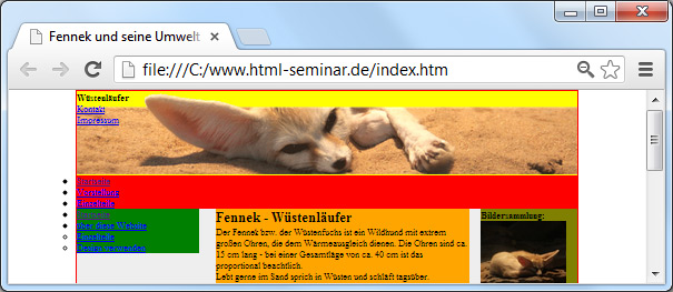 Hintergrundbild für Websites über CSS