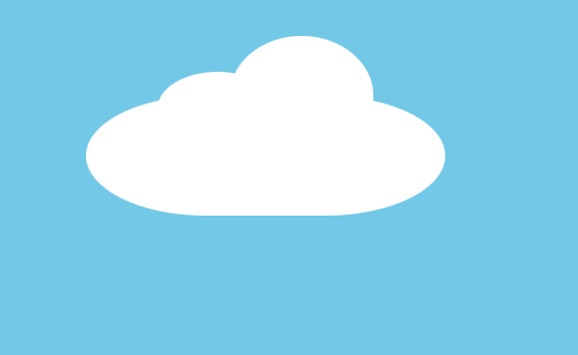 unsere Wolke aus reinem CSS erstellt ohne Grafik
