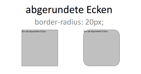 CSS3-Befehl border-radius