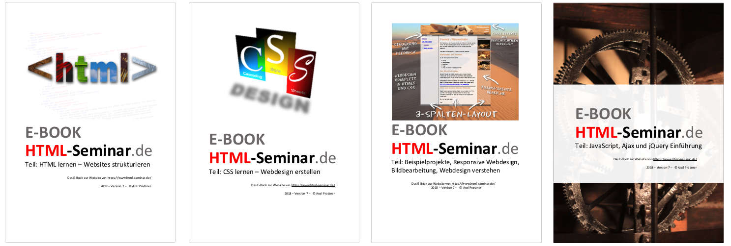 E-Books zum HTML-Seminar