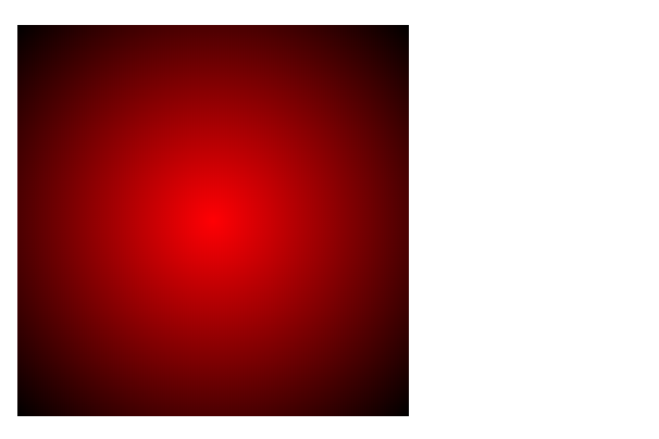 radialer Kreisverlauf über radial-gradient(red, black)