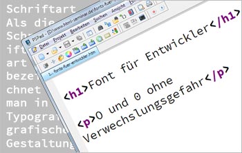 Font für Programmierer