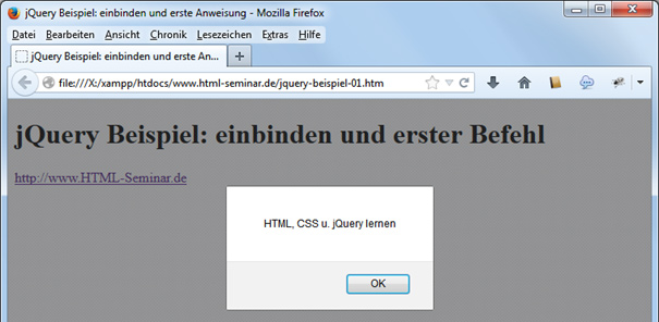 Ausgabe von Inhalten, die über einen jQuery-Selektor ausgewählt wurden Ausgabe von Inhalten, die über einen jQuery-Selektor ausgewählt wurden