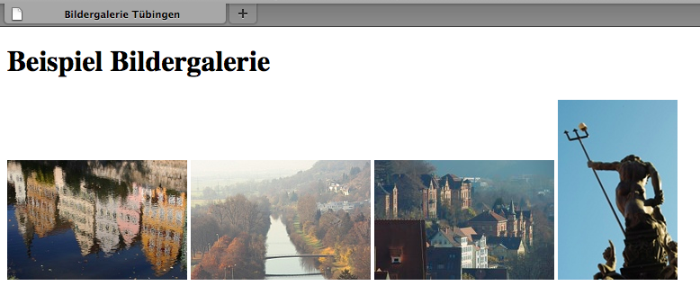 Browser-Ansicht der Miniaturbildereinbindung Browser-Ansicht der Miniaturbildereinbindung