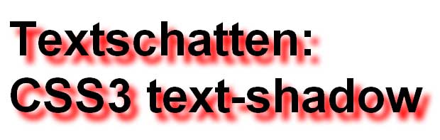 Beispiel für Textschatten mit CSS text-shadow