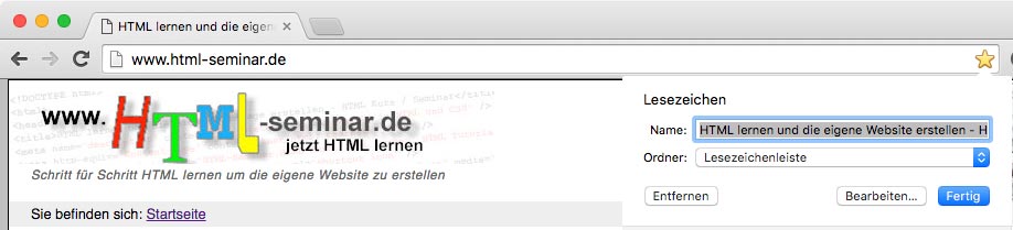 title-TAG für Lesezeichen für Browser title-TAG für Lesezeichen für Browser